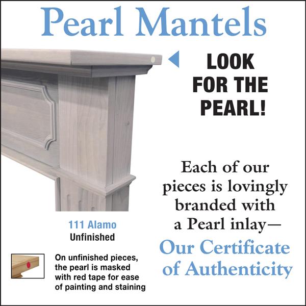 Pearl Mantels Alamo Mantel Shelf - 64-in - Wood - Walnut