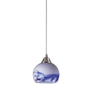 ELK Lighting Mela Mini Pendant Light - 1-Light - Satin Nickel