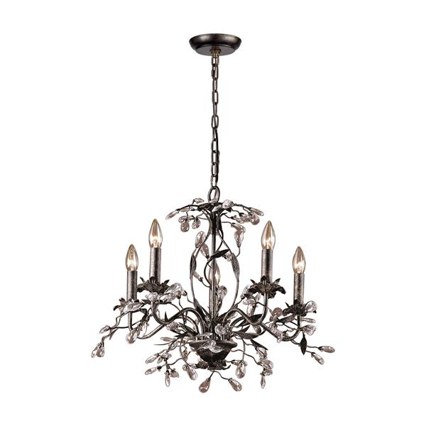 ELK Lighting Circeo Chandelier - 5-Light - Rusty Brown 8053/5 | RONA