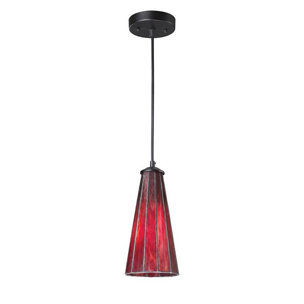 ELK Lighting Lumino Mini Pendant Light - 1-Light - Inferno Red