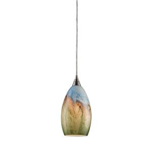 ELK Lighting Geologic Mini Pendant Light - 1-Light - Satin Nickel