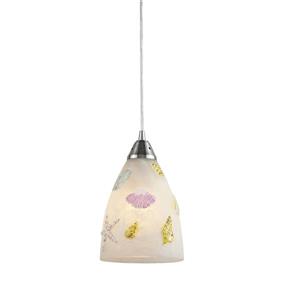 ELK Lighting Seashore Mini Pendant Light - 1-Light - Satin Nickel