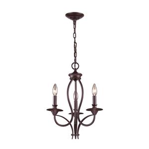 ELK Lighting Medford Chandelier - 3-Light - Oil Rubbed Bronze