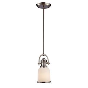 ELK Lighting Brooksdale Mini Pendant Light - 1-Light - Satin Nickel