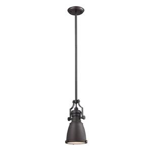 ELK Lighting Chadwick Mini Pendant Light - 1-Light - 8-in - Oiled Bronze
