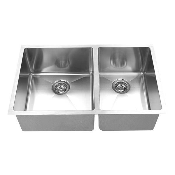 BOANN Undermount Kitchen Sink - 30-in x 19-in - Stainless Steel