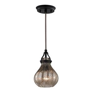 ELK Lighting Danica Mini Pendant Light - 1-Light - Oil Rubbed Bronze