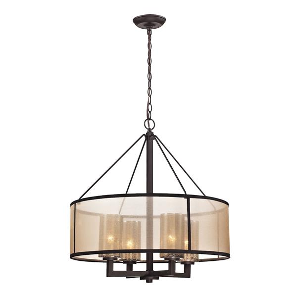 ELK Lighting Diffusion Chandelier - 4-Light - Oil Rubbed Bronze