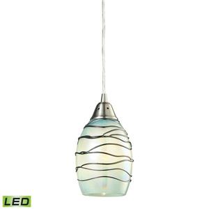 ELK Lighting Vines Mini Pendant Light - 1-LED Light - Satin Nickel