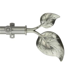 Rod Desyne Ivy Curtain Rod - 48-84-in - 13/16-in - Nickel