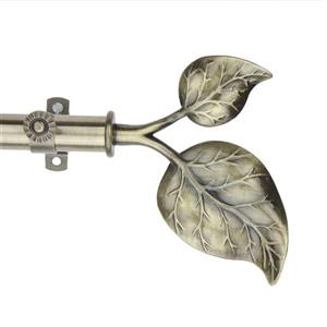 Rod Desyne Ivy Curtain Rod - 120-170-in - 13/16-in - Brass