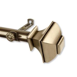 Rod Desyne Marion Curtain Rod - 28-48-in - 13/16-in - Brass