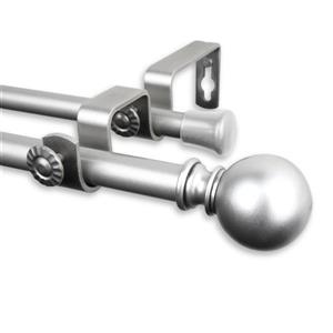 Rod Desyne Luna Double Curtain Rod - 48-84-in- 5/8-in- Nickel