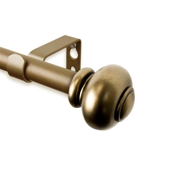 Rod Desyne Yolanda Curtain Rod - 48-84-in - 5/8-in- Gold