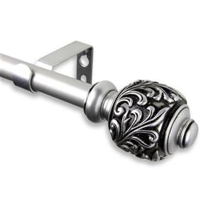 Tringle à rideaux Tilly, 84-120 po, 5/8 po, nickel