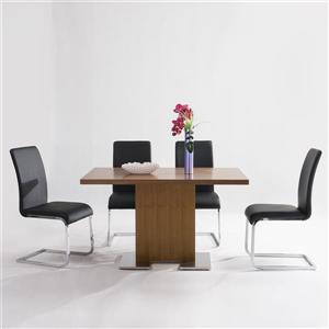 Armen Living Zenith Bar Table - 32" x 51" - Wood veneer - Brown