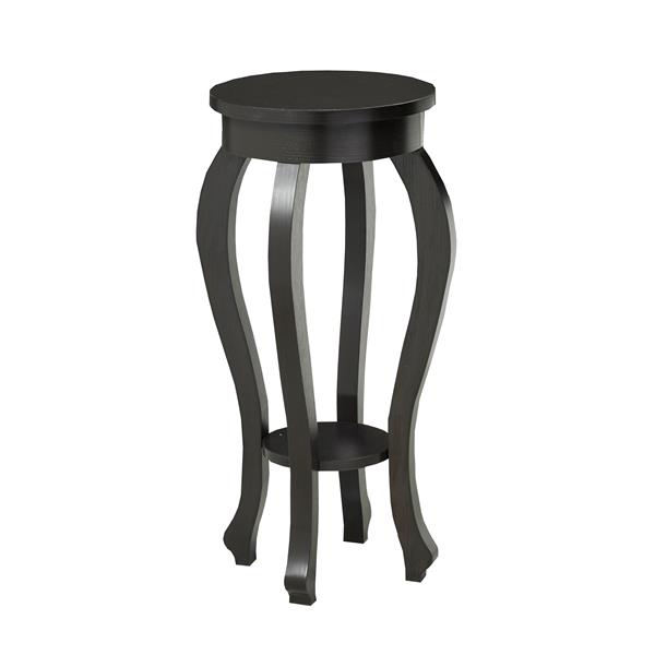 Brassex Plant Stand - 11.5-in x 26-in - Wood - Dark Cherry