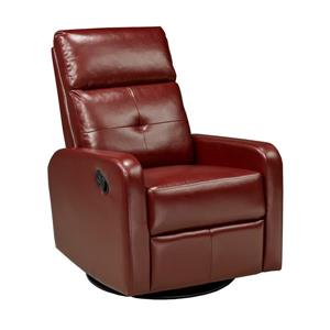 Fauteuil inclinable Soho, 21" x 19", similicuir, rouge