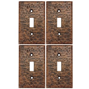 Premier Copper Products Single Wall Plate - Copper - 4 PK