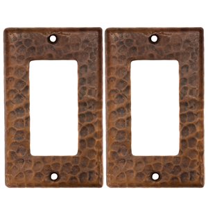 Plaque murale en cuivre pour rocker simple, 2 pqt