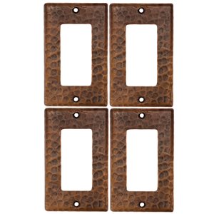 Plaque murale en cuivre pour rocker simple, 4 pqt