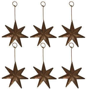 Premier Copper Products Copper Star Christmas Ornament - 6 PK