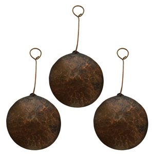 Premier Copper Products Round Copper Christmas Ornament - 3 PK