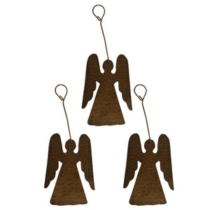 Premier Copper Products Copper Angel Christmas Ornament - 3 PK