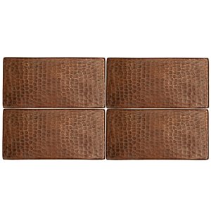 Premier Copper Products Oil Rubbed Bronze Copper Tile 1-in x 8-in (8 pack)