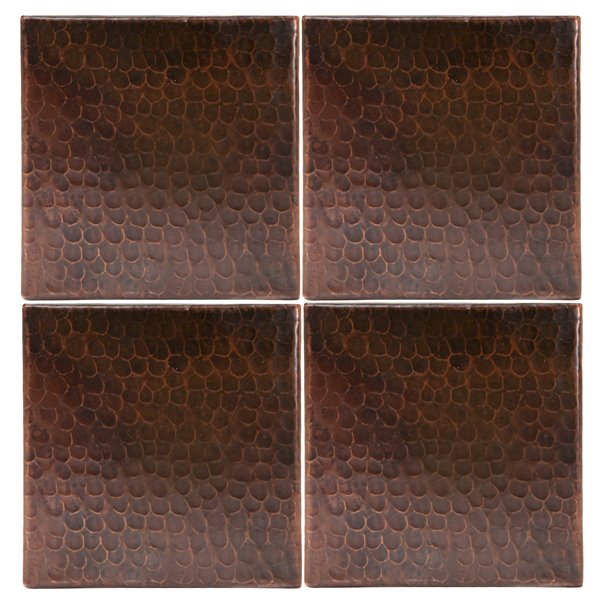 Premier Copper Products Copper Tiles - 6-in x 6-in - 4 PK