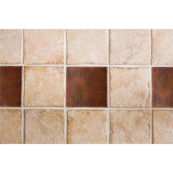 Premier Copper Products Copper Tiles - 4-in x 4-in -  4 PK