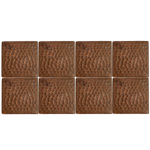 Premier Copper Products Copper Tiles - 3-in x 3-in - 8 PK