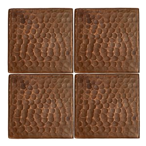 Premier Copper Products Copper Tiles - 3-in x 3-in - 4 PK