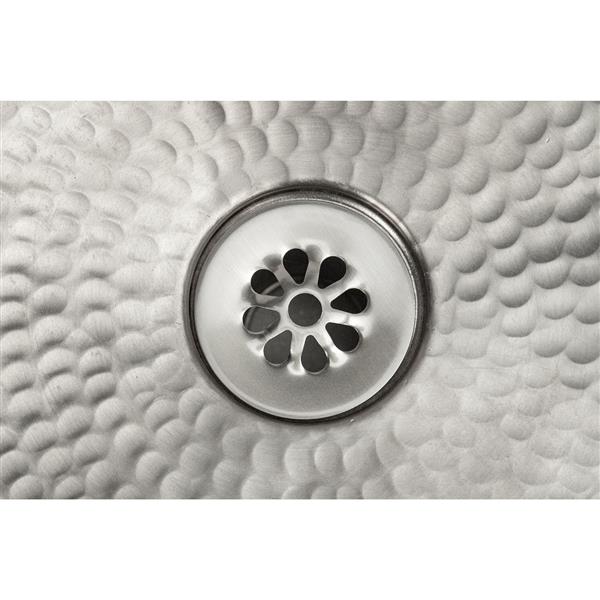 Premier Copper Products 1.5" Non-Overflow Grid Bathroom Sink Drain - Brushed Nickel