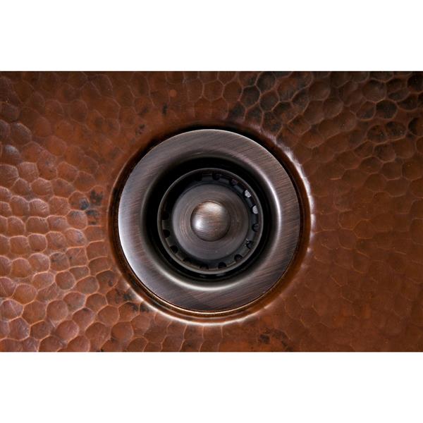 Premier Copper Products 2-in Bar Basket Strainer Drain - Oil Rubbed Bronze