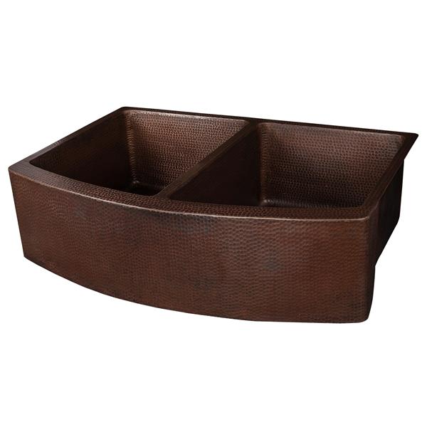 Premier Copper Products Copper Kitchen Sink - 33-in