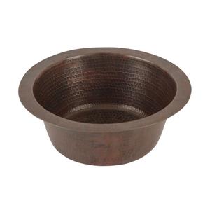 Premier Copper Products Round Copper Sink - 12-in