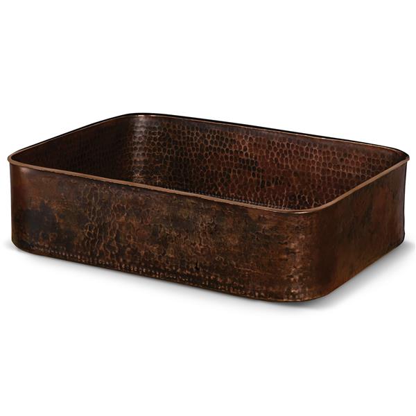 Premier Copper Products Rectangular Copper Sink 19 In PVTREC19DB RONA   330651670 MainImage 001 L 