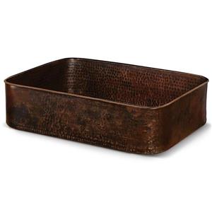 Premier Copper Products Rectangular Copper Sink - 19-in