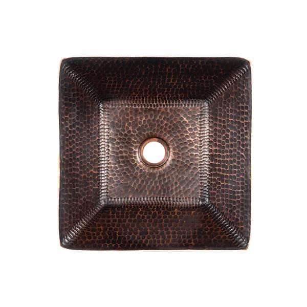 Premier Copper Products Square Copper Sink - 14-in