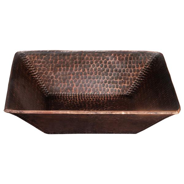 Premier Copper Products Square Copper Sink - 14-in