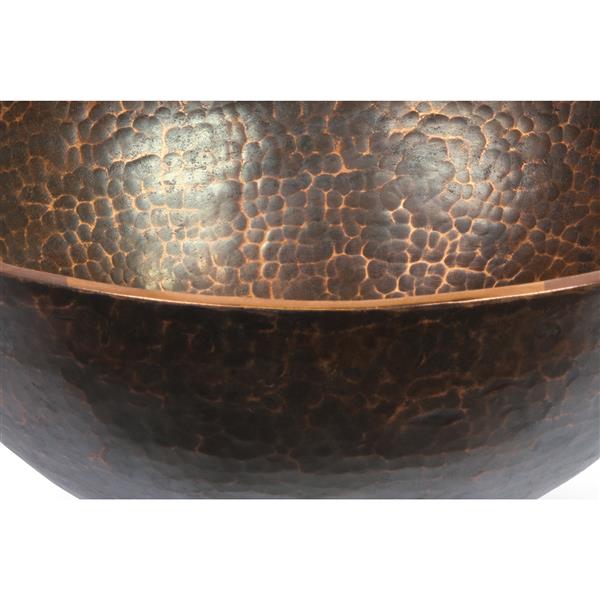 Premier Copper Products Round Copper Sink - 13-in