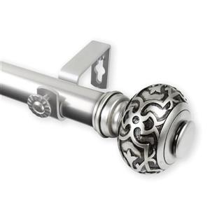 Tringle à rideaux Maple, 66-120 po, 1 po, nickel