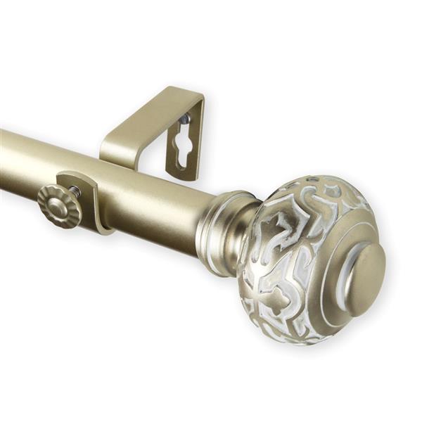 Rod Desyne Maple Curtain Rod - 66-120-in - 1-in - Gold