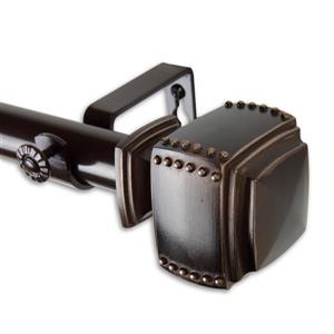 Rod Desyne Bennett Curtain Rod - 66-120-in - 1-in - Bronze