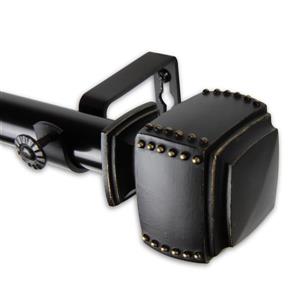 Rod Desyne Bennett Curtain Rod - 120-170-in - 1-in- Black