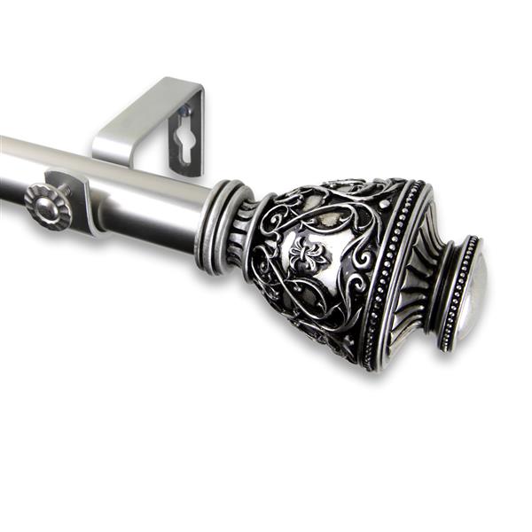 Rod Desyne Veda Curtain Rod - 28-48-in - 1-in - Nickel