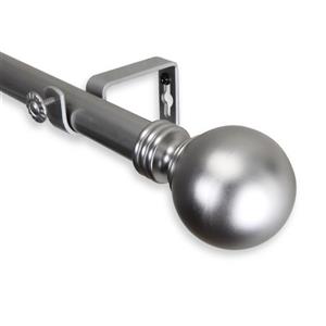 Rod Desyne Globe Curtain Rod - 120-170-in - 1-in - Nickel