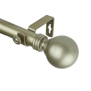 Rod Desyne Globe Curtain Rod - 120-170-in - 1-in - Gold