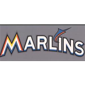 York Wallcoverings Miami Marlins MLB Baseball Wallpaper Border